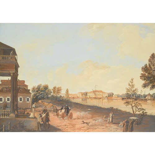 The Kamenny Island Palace as seen from Aptekarskii Island